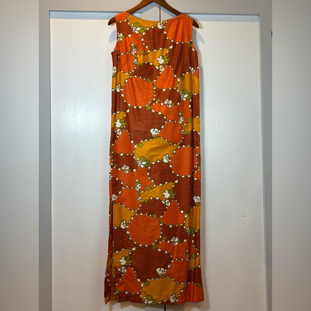 Vintage Hawaiian Maxi Shift Dress by Resort Clothes Honolulu Handmade SZ Medium